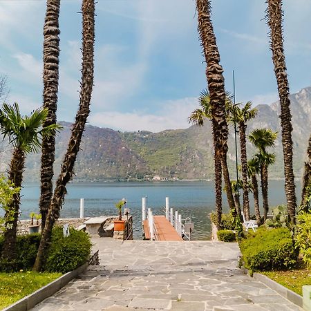 Luganersee, Pool, Strand, Parkplatz, Suite 204 Биссоне Экстерьер фото